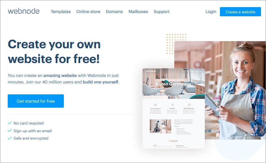website builder software with drag and drop