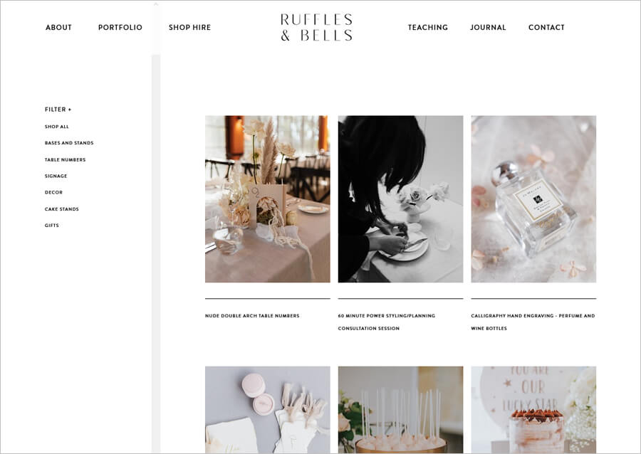 Ruffles and Bells Online Shop