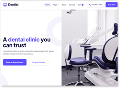 dentist website template