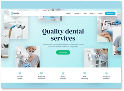 dentist website template