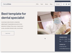 dentist website template