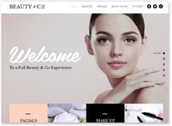 beauty salon website builder
