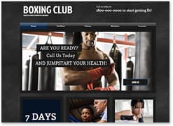 sports club website builder