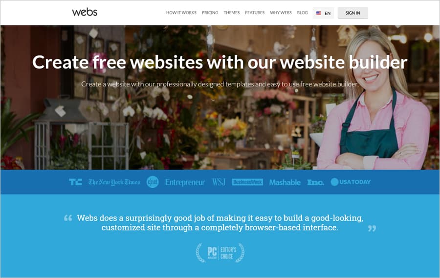 free website builder and domain