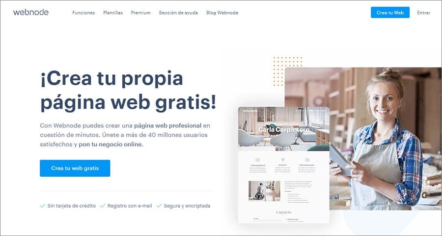 constructor de sitios web gratis