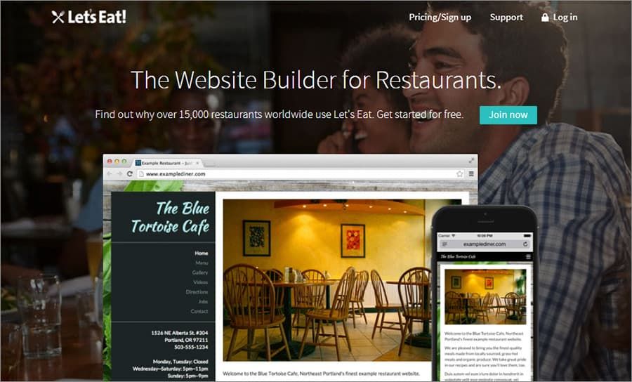 best restaurant website builder software
