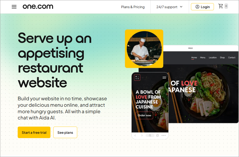 one.com – Simple Website Builder for Restaurants and Cafés one.com – Simple Website Builder for Restaurants and Cafés