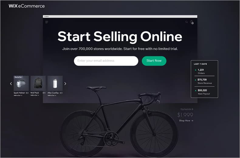 Wix ecommerce website builder