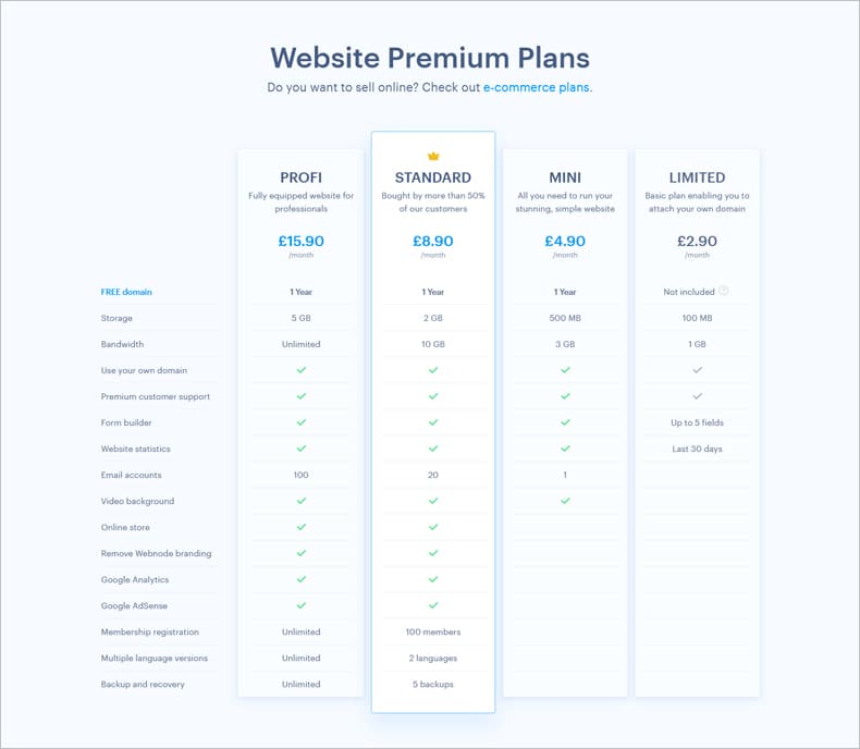 webnode hosting review