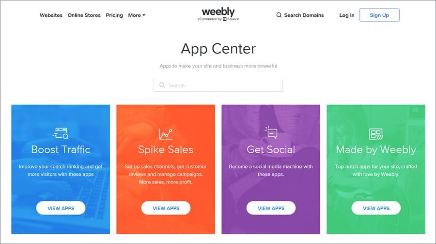 Weebly App Center