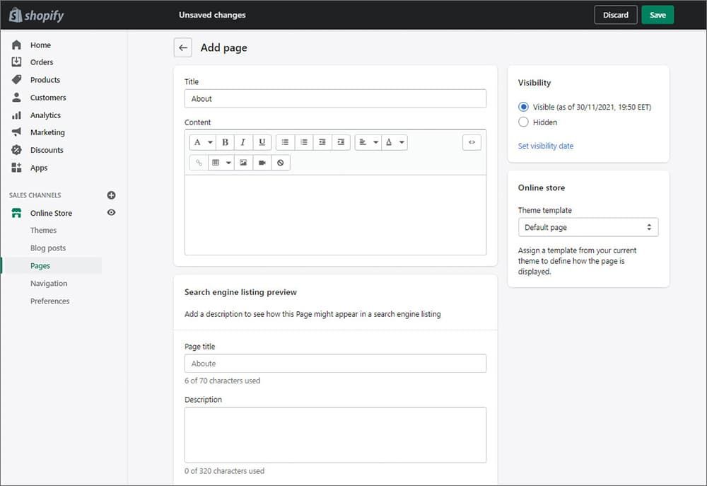Adding Meta Title and Meta Description for every page Adding Meta Title and Meta Description for every page