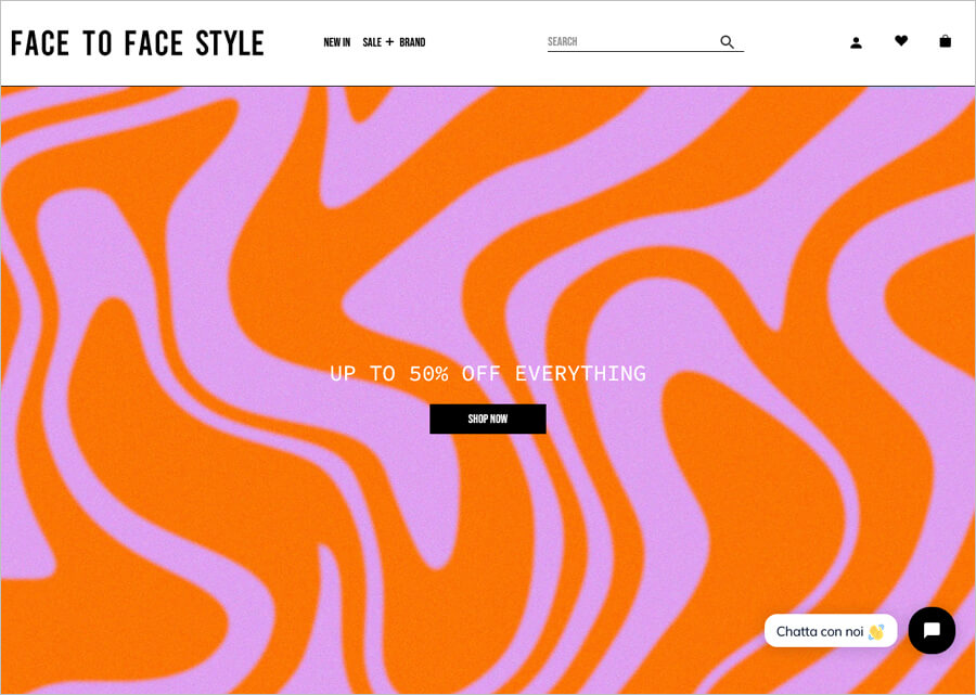 FACE TO FACE Fashion Ecommerce Site