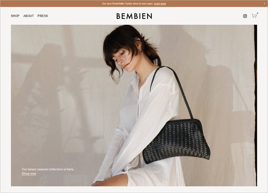 Bembien Accessories Ecommerce Site