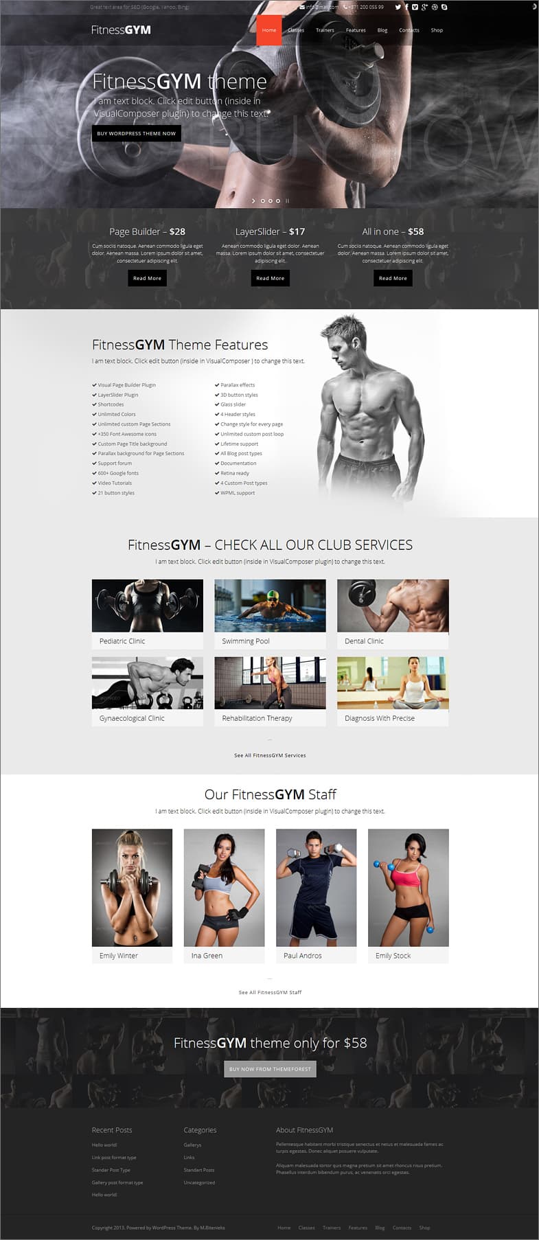 sports club website builder