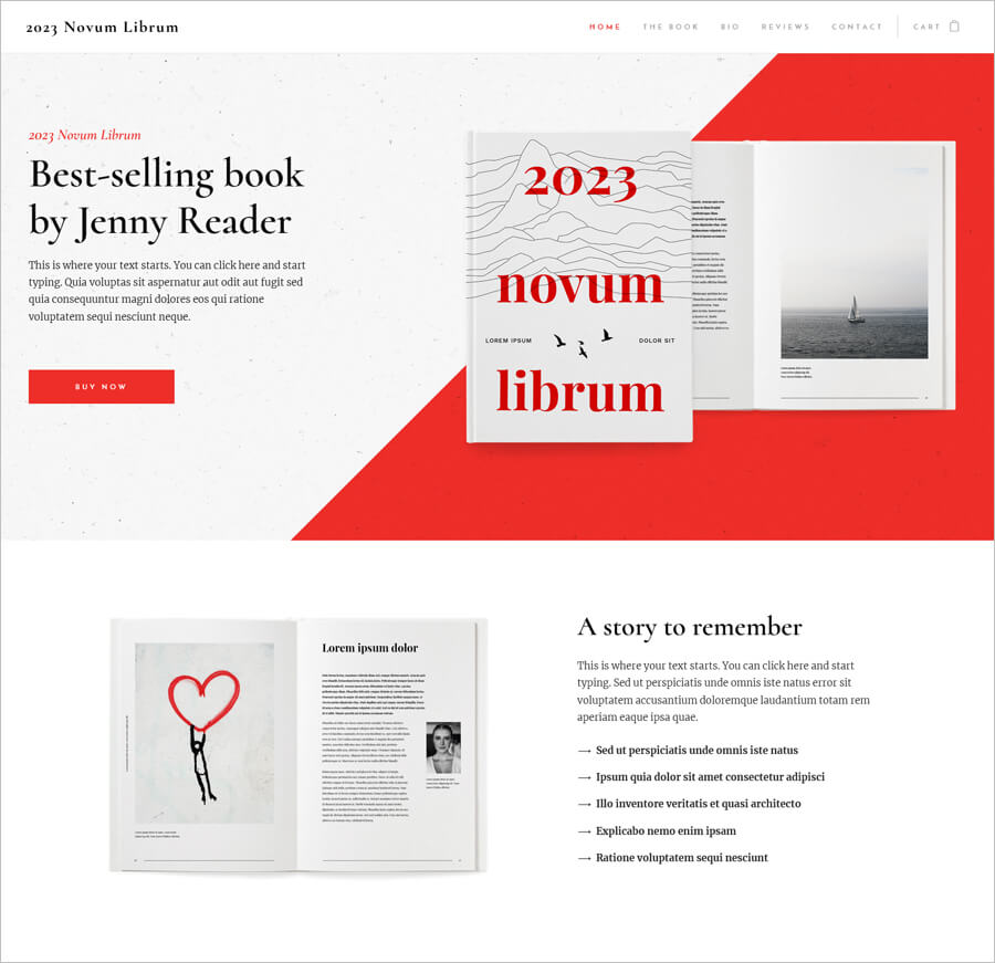 Free Business Book Website Template