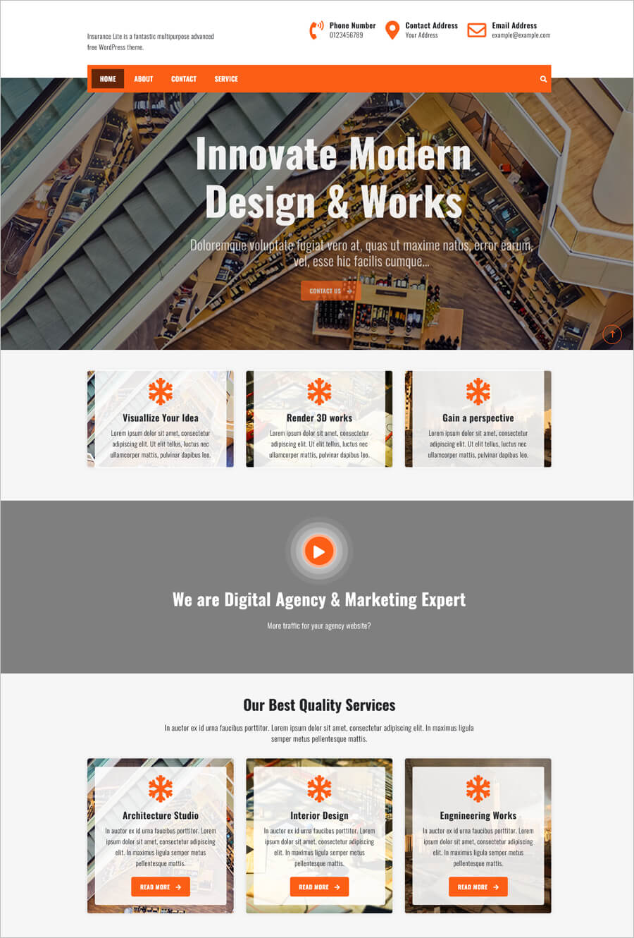 Free Business WordPress Theme 