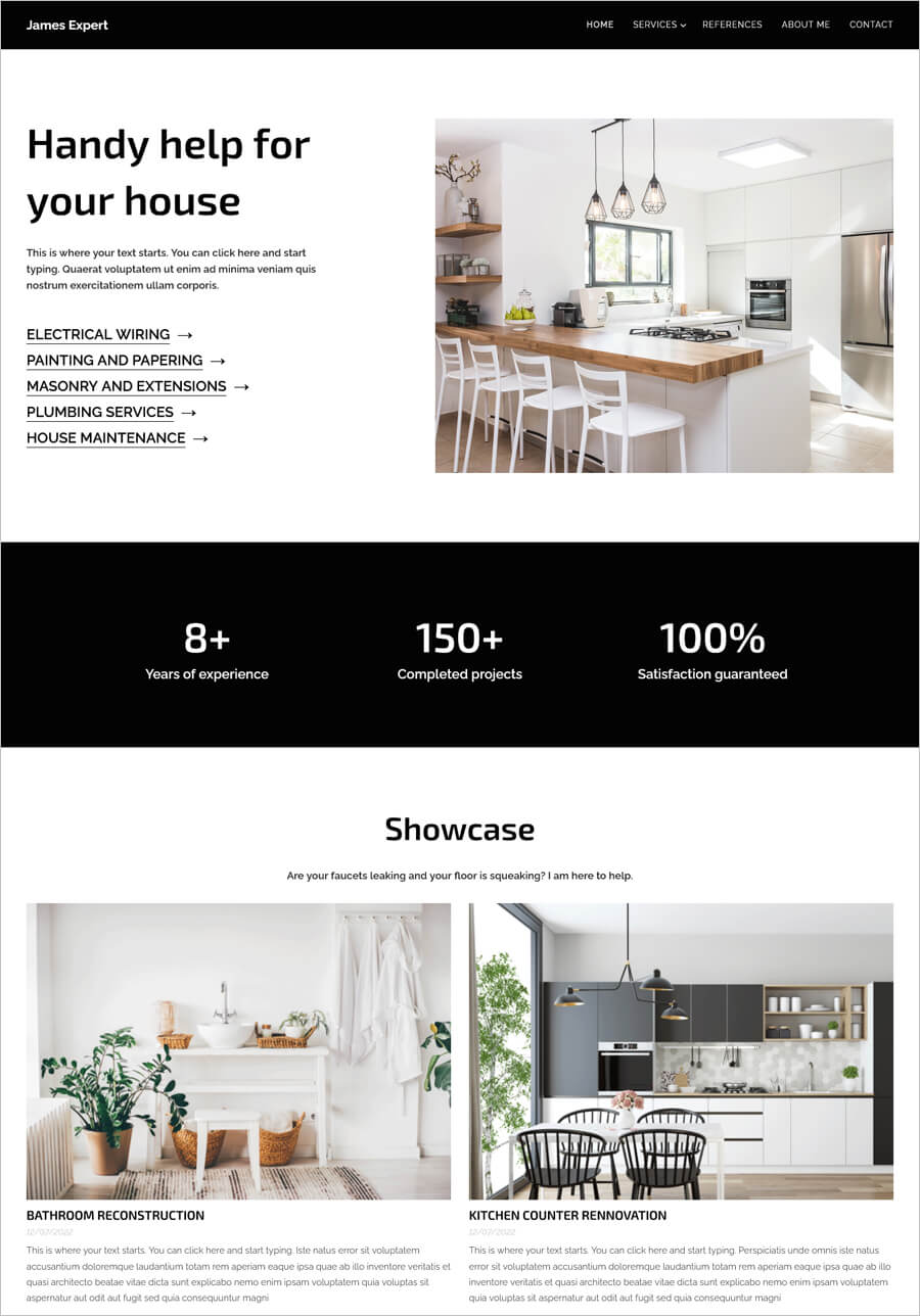 Handyman Small Business Template