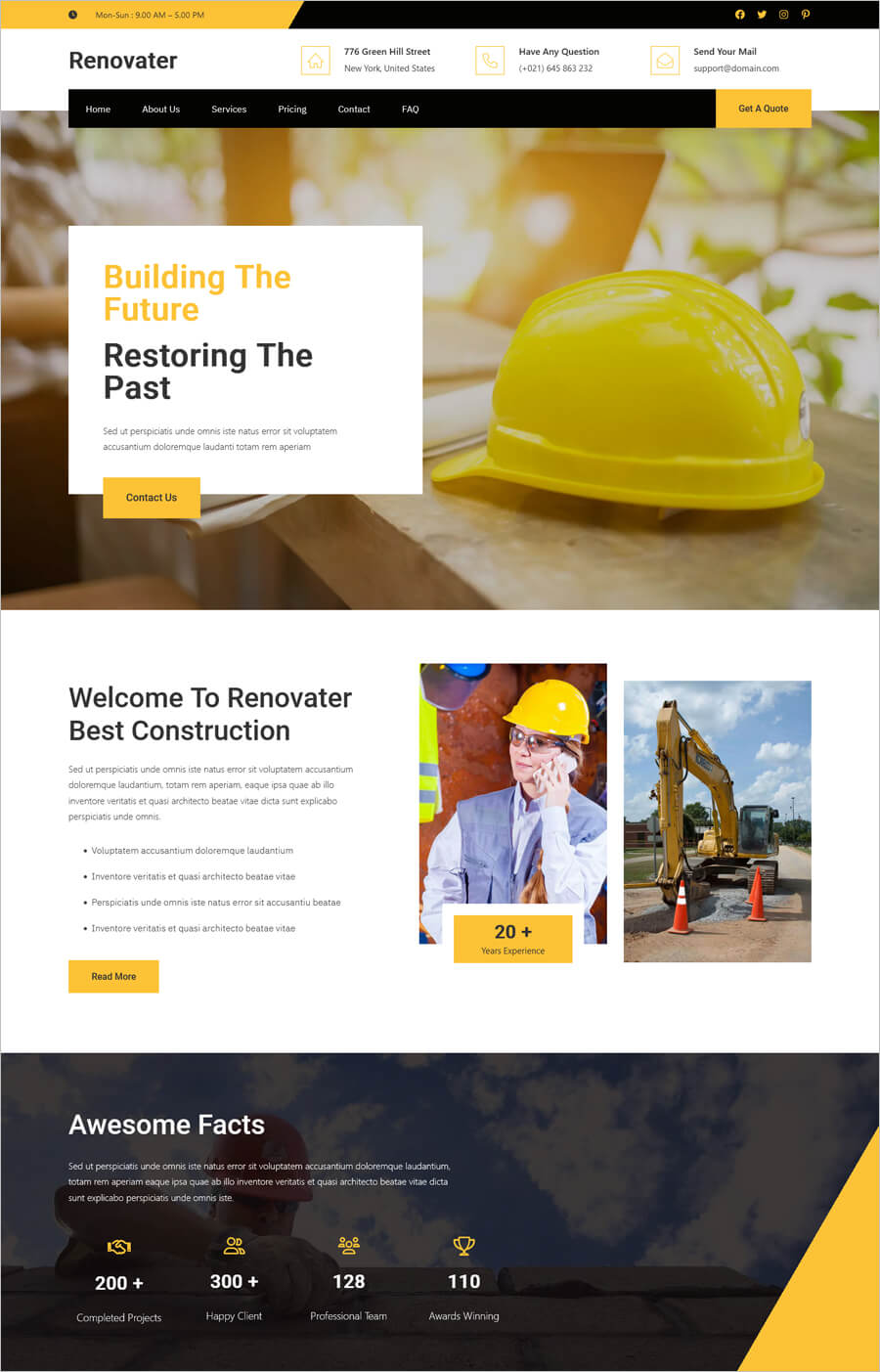 Free Renovater WordPress Theme