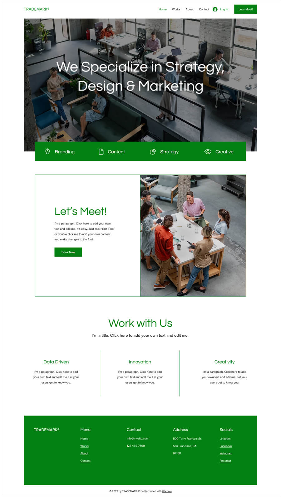 Free Marketing Agency Template