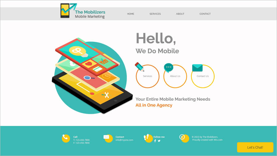 Mobile Marketing Free Template