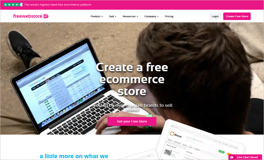 Freewebstore free ecommerce website builder