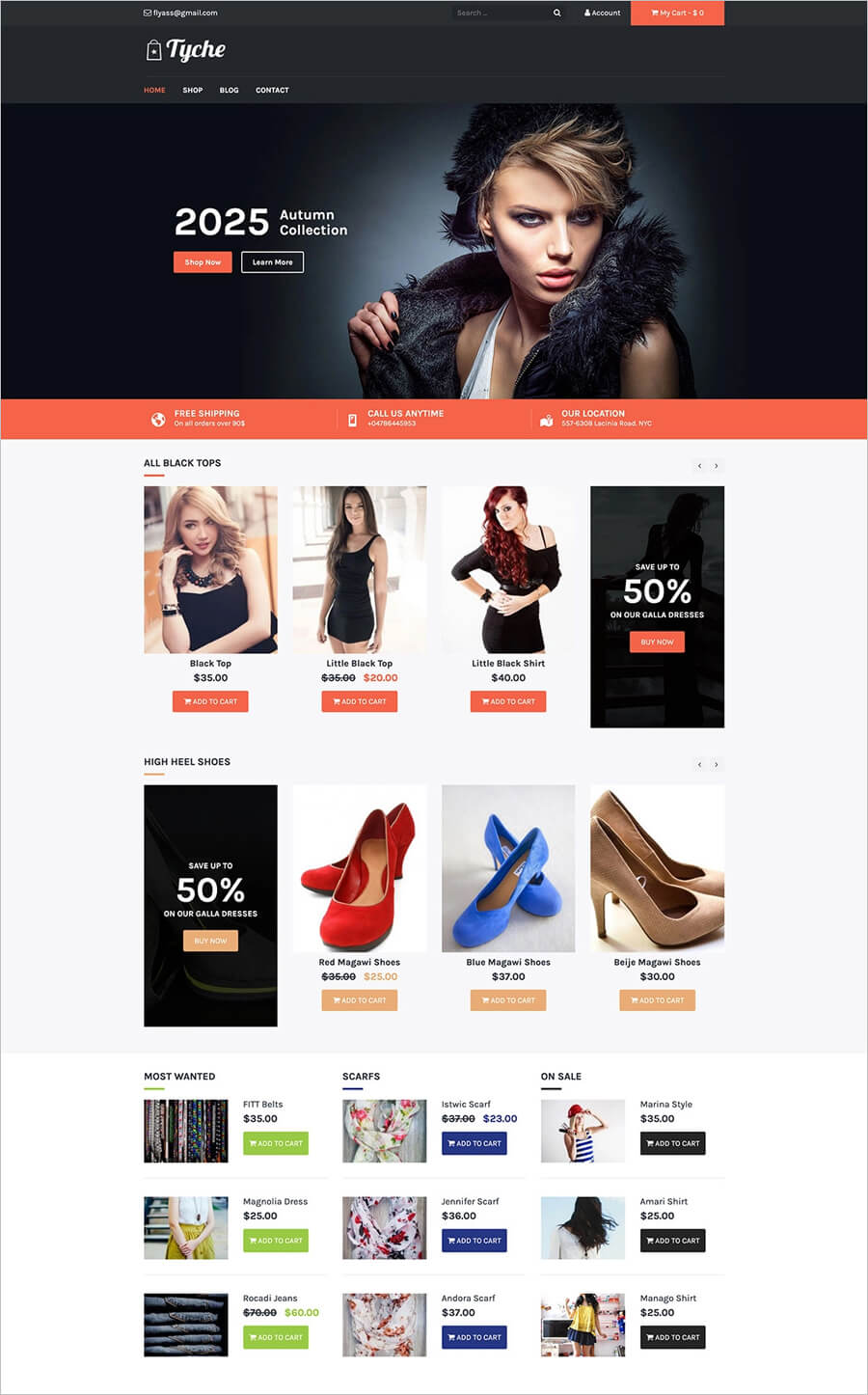 Tyche – Free eCommerce WordPress Theme