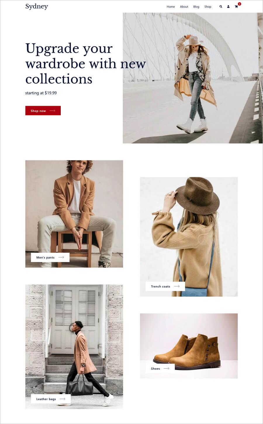 Sydney – Free Fashion eCommerce WordPress Theme Sydney – Free Fashion eCommerce WordPress Theme