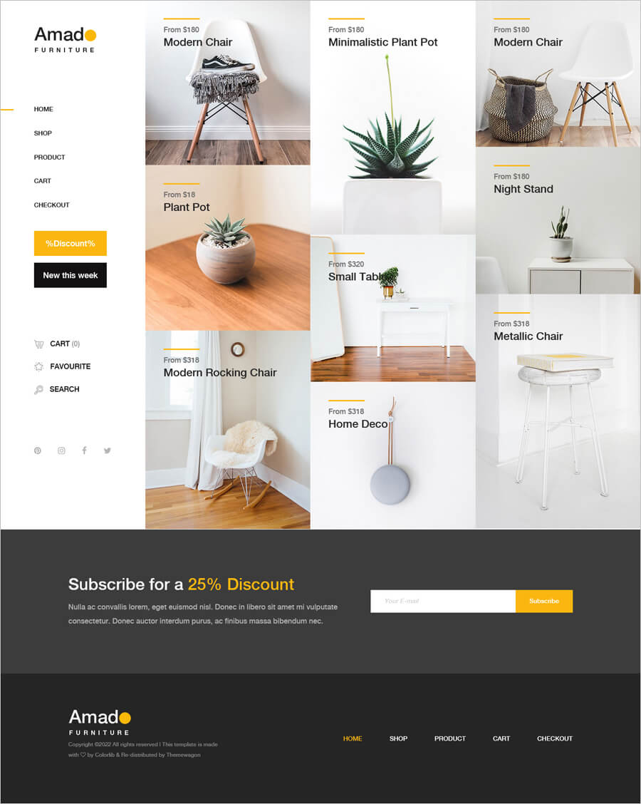 free ecommerce website templates