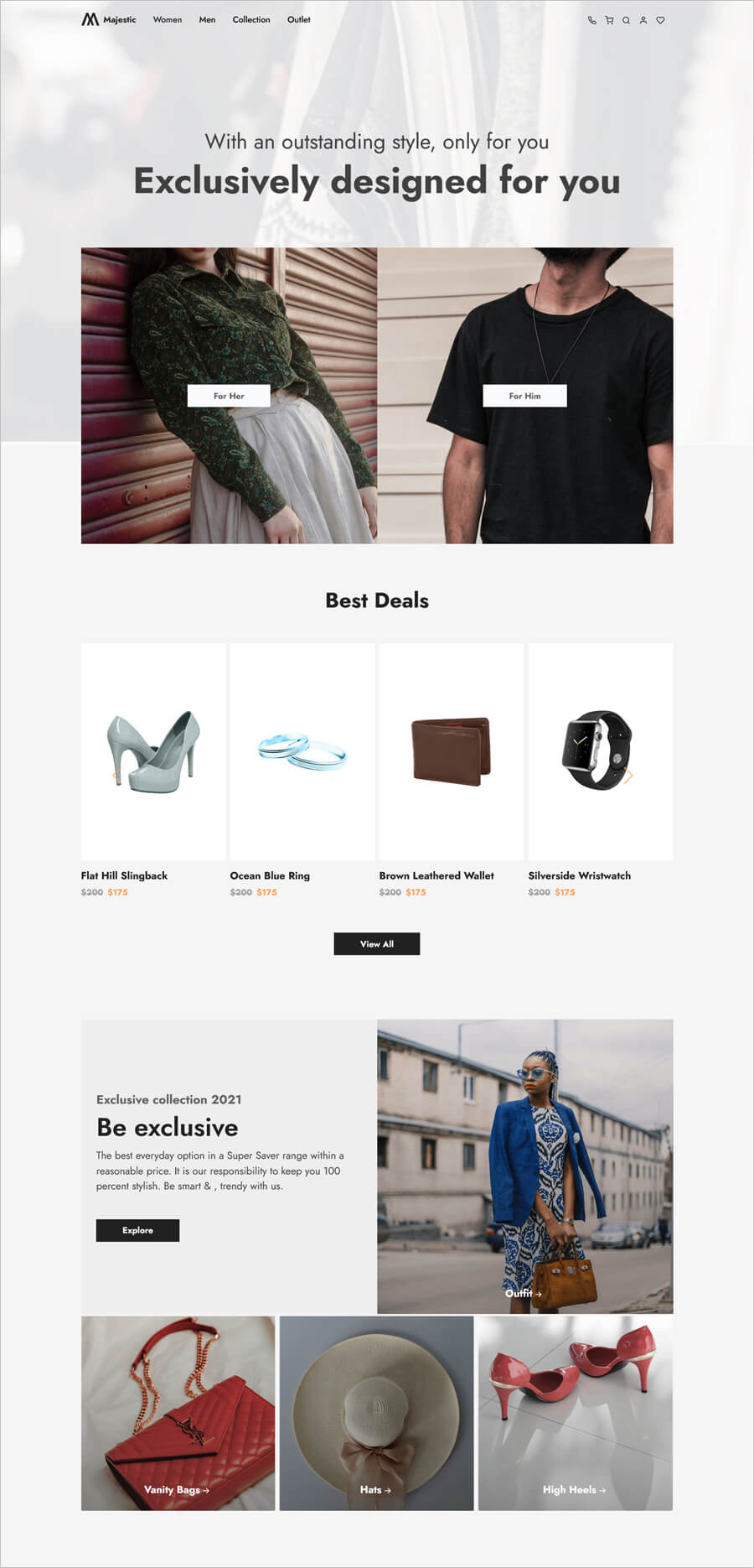 Majestic – Free Bootstrap 5 HTML5 eCommerce Template