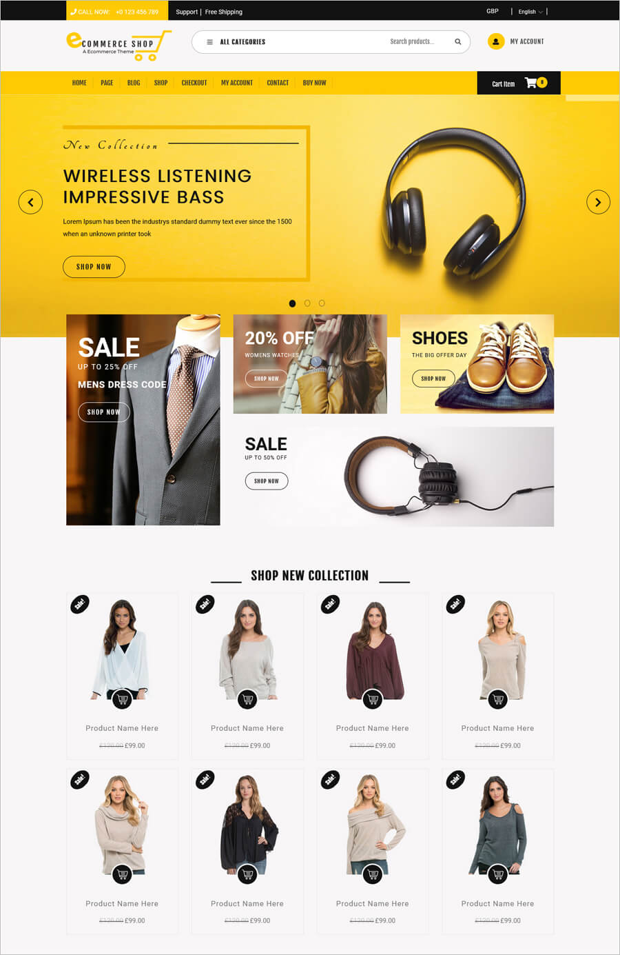 30 Best Free eCommerce Website Templates and WordPress Themes for ...