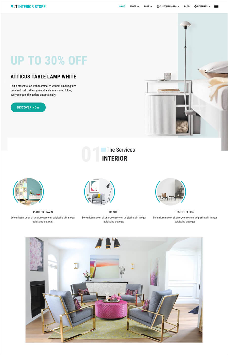 LT Interior Store – Free Joomla Furniture Template