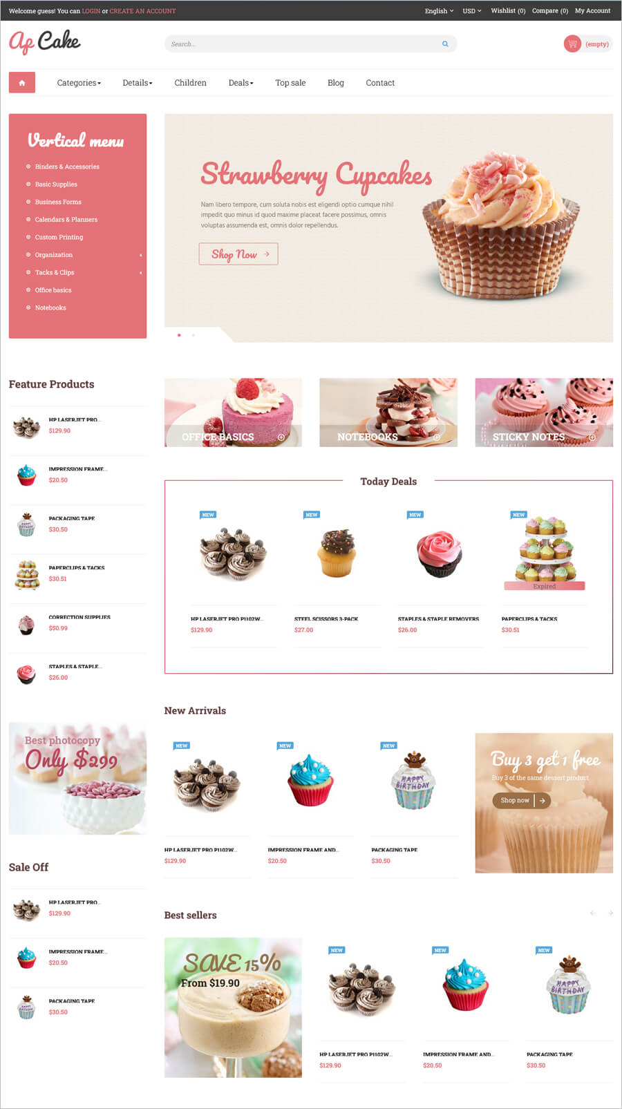Ap Cake - Free Responsive Prestashop Theme Ap Cake - Free Responsive Prestashop Theme