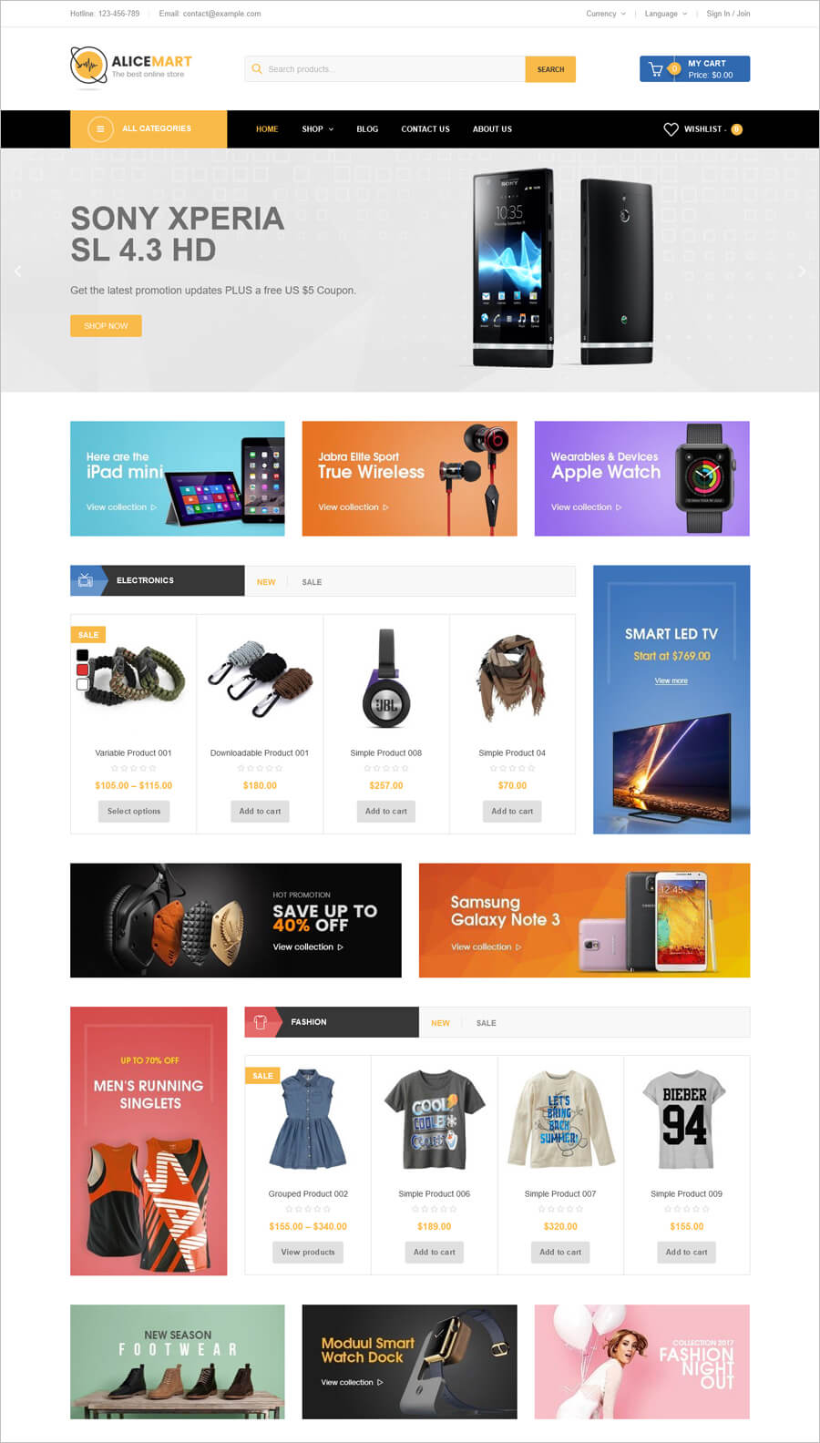 Alice Mart - Free eCommerce WordPress Theme