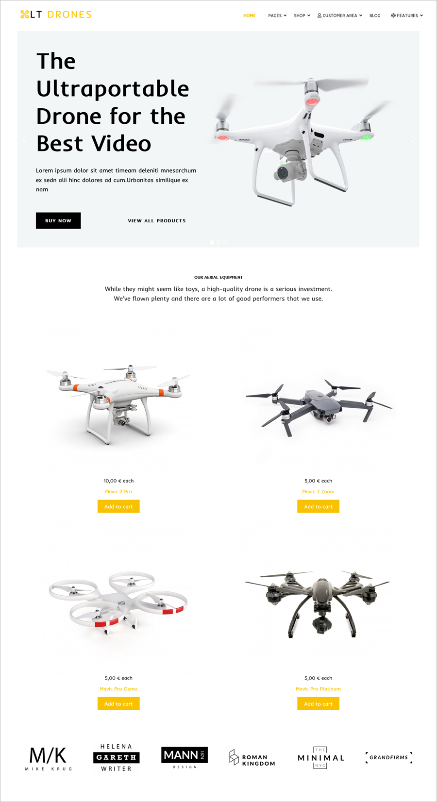 LT Drones Free Joomla Template