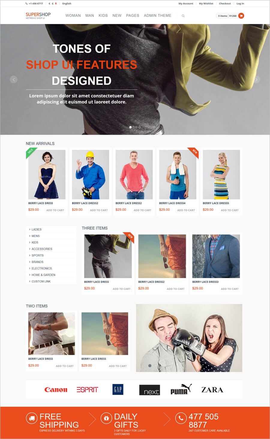 SuperShop - Free eCommerce Bootstrap Template