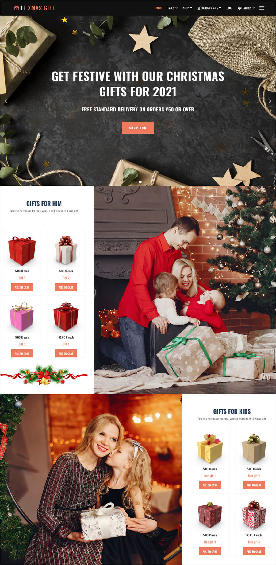 LT xMas Gift –  Free Present Store Joomla Theme