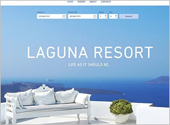 resort website template