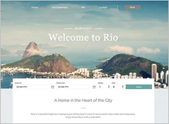 vacation rental website template