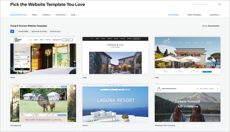 Perfect Hotel Website Templates