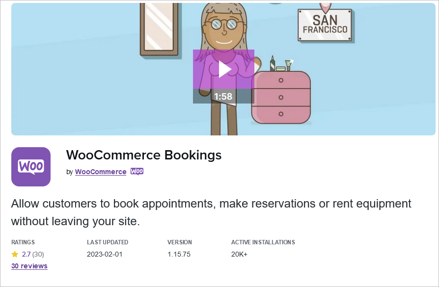 WooCommerce Bookings