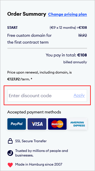 Jimdo apply coupon code Jimdo apply coupon code