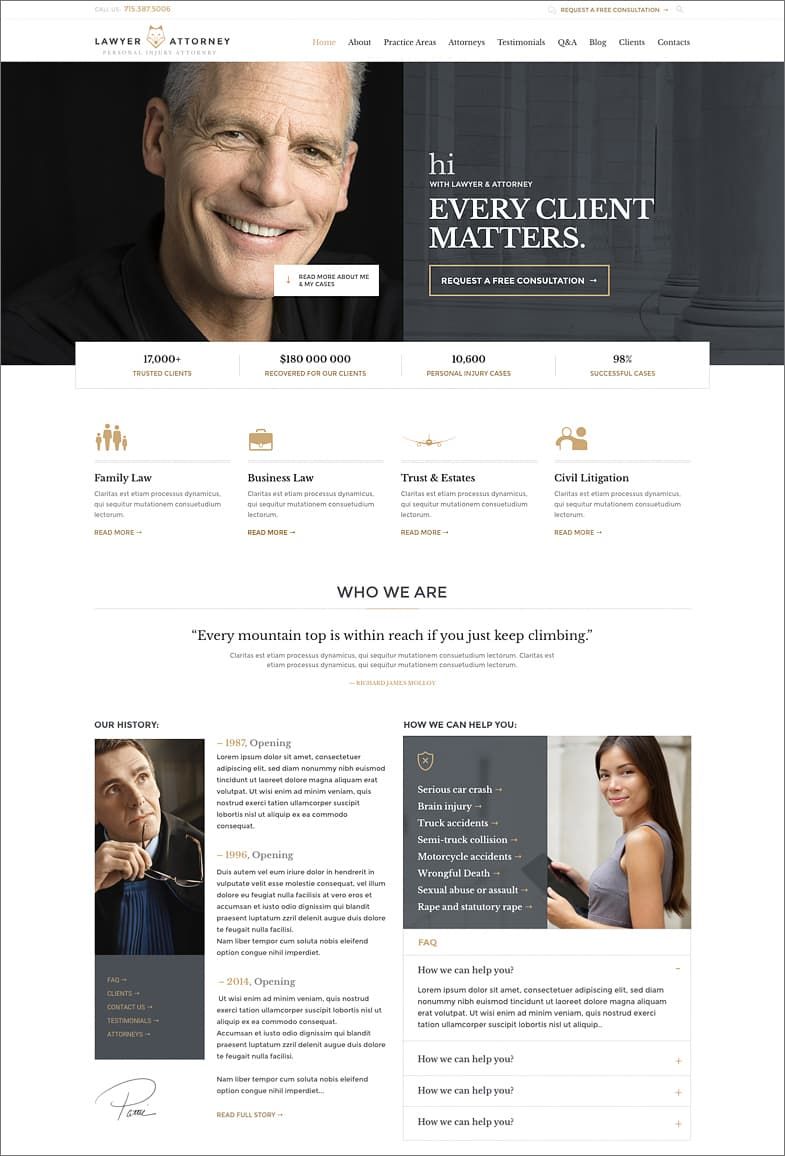 law firm website builder