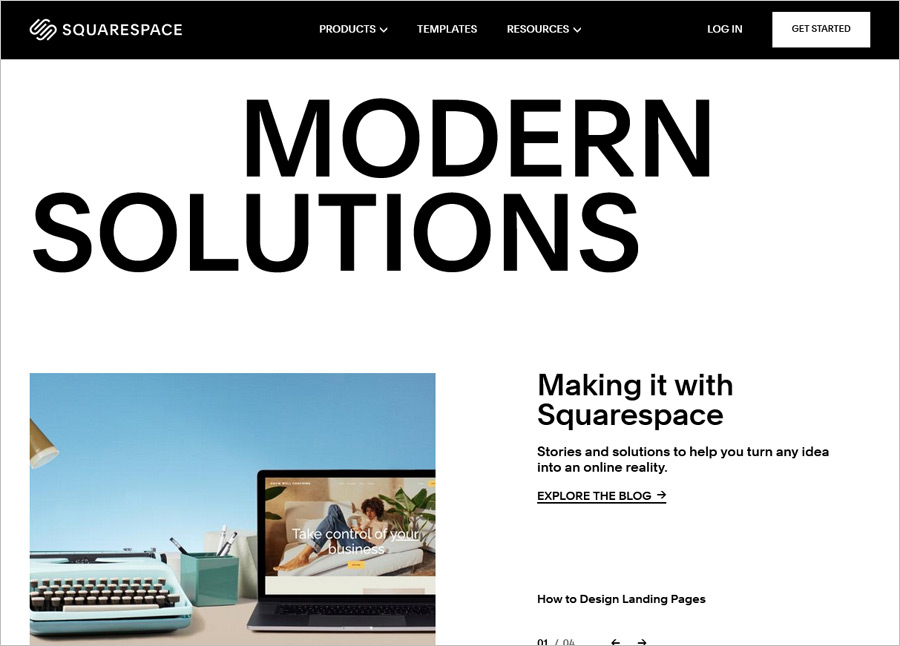 Squarespace website builder