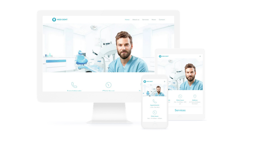 Webnode dentist templates