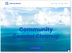 nonprofit website template