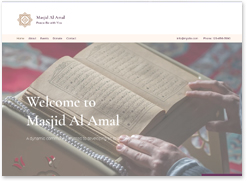 religious website template