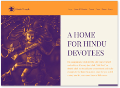 religious website template