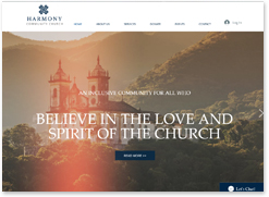 religious website template