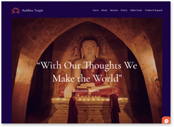 religious website template