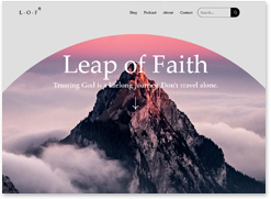 religious website template